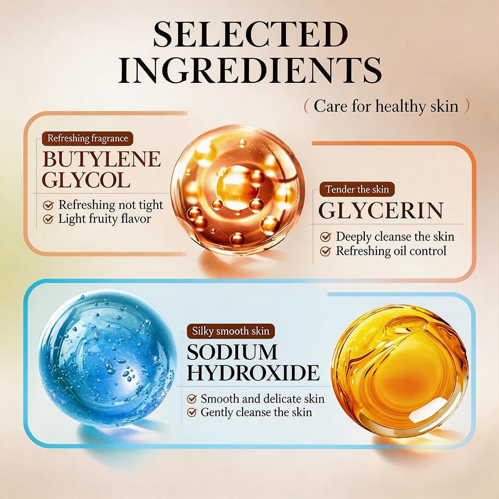 Persimmon Soap for Body Odor Control – Natural Deodorizing Bar for Women & Men (3-Pack) Avelisse