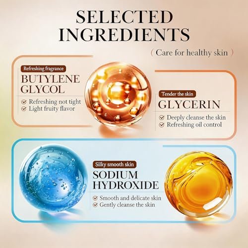 Persimmon Soap for Body Odor Control – Natural Deodorizing Bar for Women & Men (3-Pack) Avelisse
