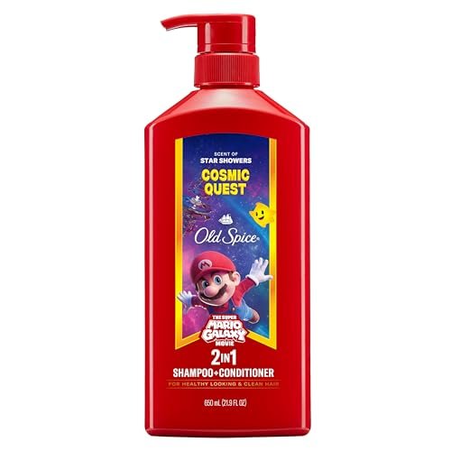 Old Spice Men's 2-in-1 Shampoo and Conditioner, Cosmic Quest, x The Super Mario Galaxy Movie, 21.9 fl oz - görsel 2