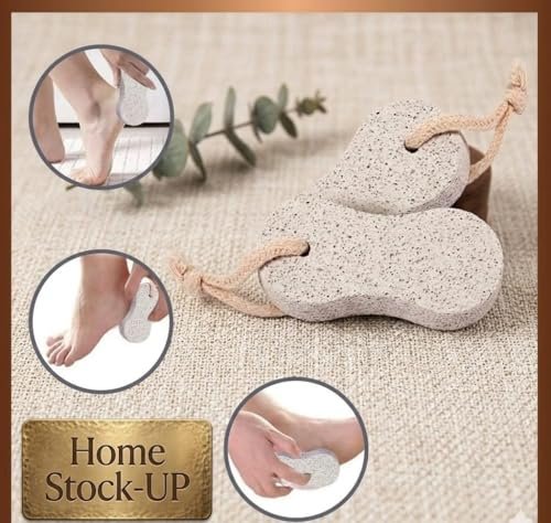 Natural Pumice Stone Pack of 2 – Gentle Exfoliation for Feet & Hands, Callus & Dead Skin Remover - görsel 5