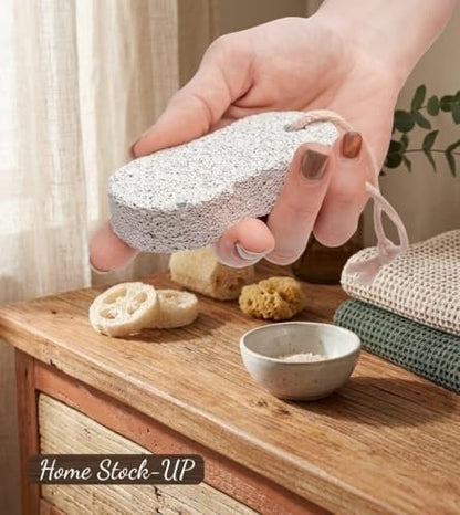 Natural Pumice Stone Pack of 2 – Gentle Exfoliation for Feet & Hands, Callus & Dead Skin Remover