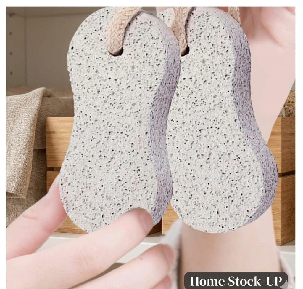 Natural Pumice Stone Pack of 2 – Gentle Exfoliation for Feet & Hands, Callus & Dead Skin Remover - görsel 10