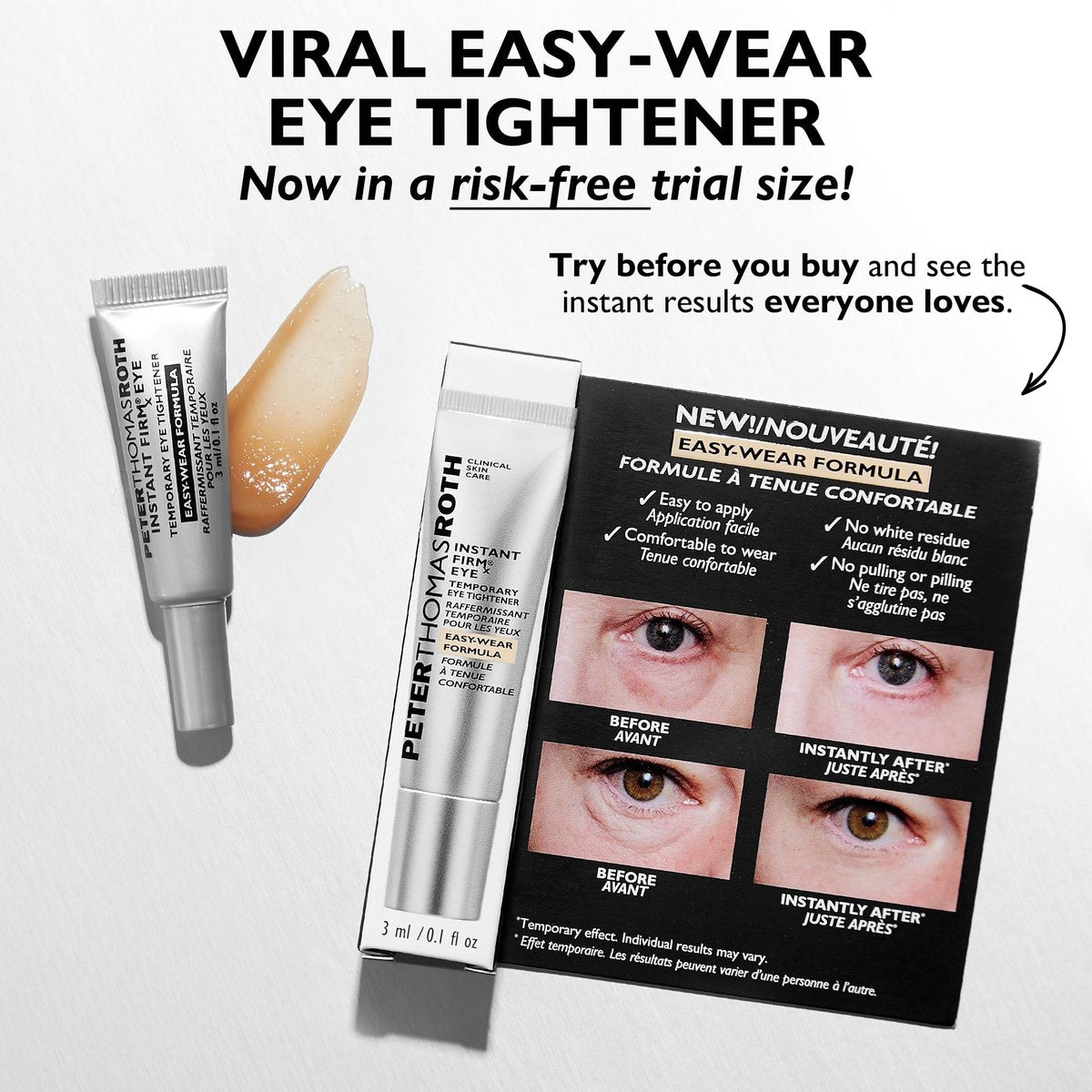 Peter Thomas Roth Instant FIRMx Eye Temporary Eye Tightener - Trial Size 0.1 oz Avelisse