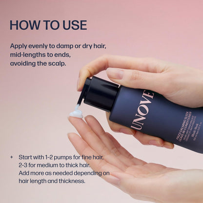 UNOVE Frizz-Calming Sleek Leave-In Conditioner – 72-Hour Anti-Frizz Heat Protectant Hair Treatment, Humidity & Static Resistant, 150 ml Avelisse