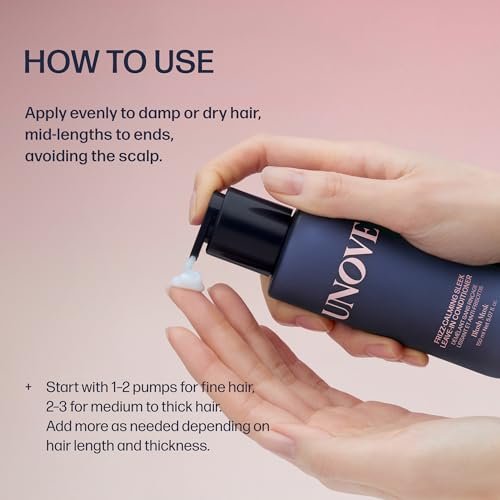 UNOVE Frizz-Calming Sleek Leave-In Conditioner – 72-Hour Anti-Frizz Heat Protectant Hair Treatment, Humidity & Static Resistant, 150 ml Avelisse
