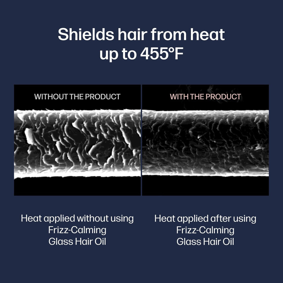 UNOVE Frizz-Calming Glass Hair Oil – Anti-Frizz & Heat Protection up to 455°F for Sleek Shine, 2.36 fl oz Avelisse