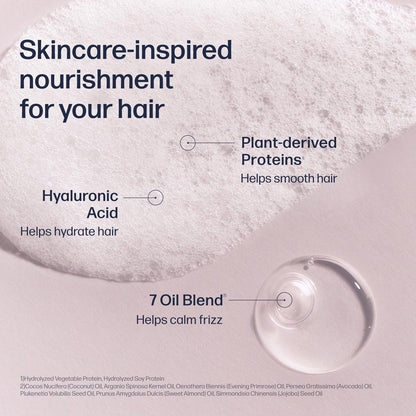 UNOVE Frizz-Calming Sleek Shampoo - Anti-Frizz Hydrating Shampoo for Frizzy Hair, Gentle Cleansing for Softness & Glossy Shine, Humidity-Resistant Frizz Control, Blush Musk, 290 mL Avelisse