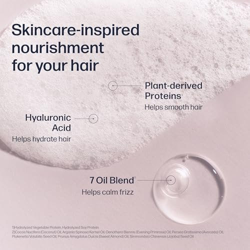 UNOVE Frizz-Calming Sleek Shampoo - Anti-Frizz Hydrating Shampoo for Frizzy Hair, Gentle Cleansing for Softness & Glossy Shine, Humidity-Resistant Frizz Control, Blush Musk, 290 mL Avelisse