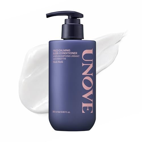 UNOVE Frizz-Calming Sleek Conditioner - Anti-Frizz Smoothing Conditioner for Frizzy Hair, Hydrating Conditioner for Softness & Glossy Shine, Blush Musk, 290 mL / 9.80 fl oz Avelisse