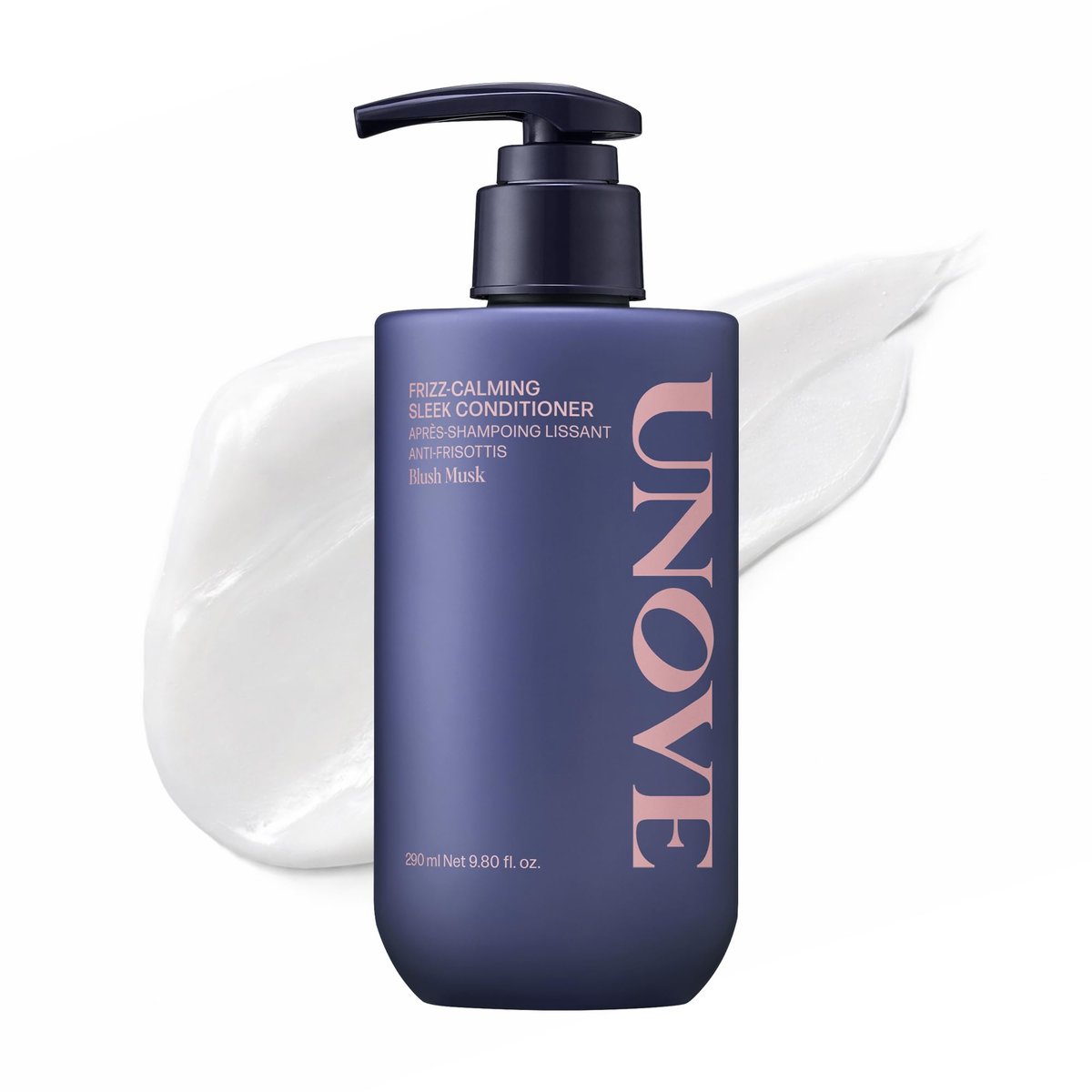 UNOVE Frizz-Calming Sleek Conditioner - Anti-Frizz Smoothing Conditioner for Frizzy Hair, Hydrating Conditioner for Softness & Glossy Shine, Blush Musk, 290 mL / 9.80 fl oz Avelisse