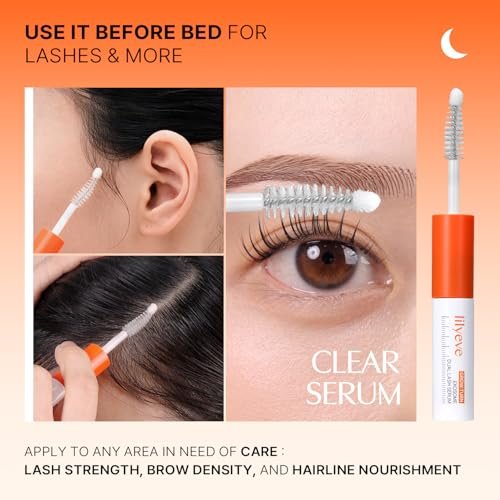 lilyeve GROWTURN Eyelash Growth Serum, Korean Lash Enhancing Serum for Longer Natural Lashes, 2-in-1 Dual Lash Serum for Day & Night Care, Prostaglandin Free with Biotin & Exosome, 0.27 fl. oz. Avelisse