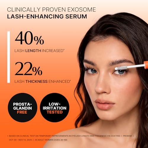 lilyeve GROWTURN Eyelash Growth Serum, Korean Lash Enhancing Serum for Longer Natural Lashes, 2-in-1 Dual Lash Serum for Day & Night Care, Prostaglandin Free with Biotin & Exosome, 0.27 fl. oz. Avelisse
