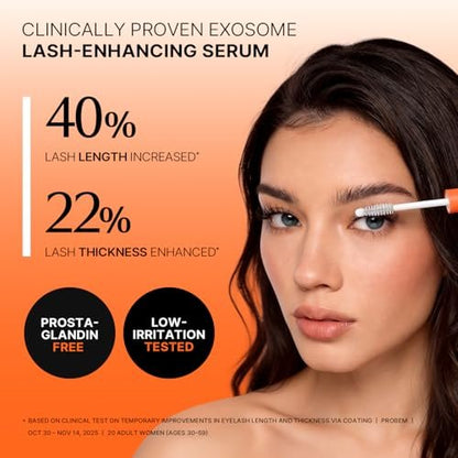lilyeve GROWTURN Eyelash Growth Serum, Korean Lash Enhancing Serum for Longer Natural Lashes, 2-in-1 Dual Lash Serum for Day & Night Care, Prostaglandin Free with Biotin & Exosome, 0.27 fl. oz. Avelisse