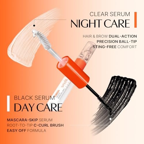 lilyeve GROWTURN Eyelash Growth Serum, Korean Lash Enhancing Serum for Longer Natural Lashes, 2-in-1 Dual Lash Serum for Day & Night Care, Prostaglandin Free with Biotin & Exosome, 0.27 fl. oz. Avelisse