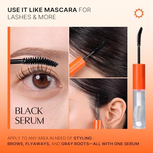 lilyeve GROWTURN Eyelash Growth Serum, Korean Lash Enhancing Serum for Longer Natural Lashes, 2-in-1 Dual Lash Serum for Day & Night Care, Prostaglandin Free with Biotin & Exosome, 0.27 fl. oz. Avelisse
