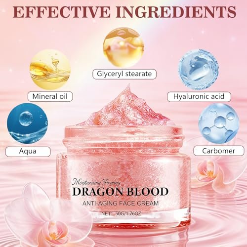 Lucift Dragon Blood Retinol Cream - 2 Pack Anti-Aging Face Moisturizer with Dragon's Blood & Retinol, Firming & Wrinkle Reducing Cream for Women Avelisse