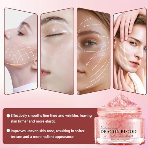 Lucift Dragon Blood Retinol Cream - 2 Pack Anti-Aging Face Moisturizer with Dragon's Blood & Retinol, Firming & Wrinkle Reducing Cream for Women Avelisse