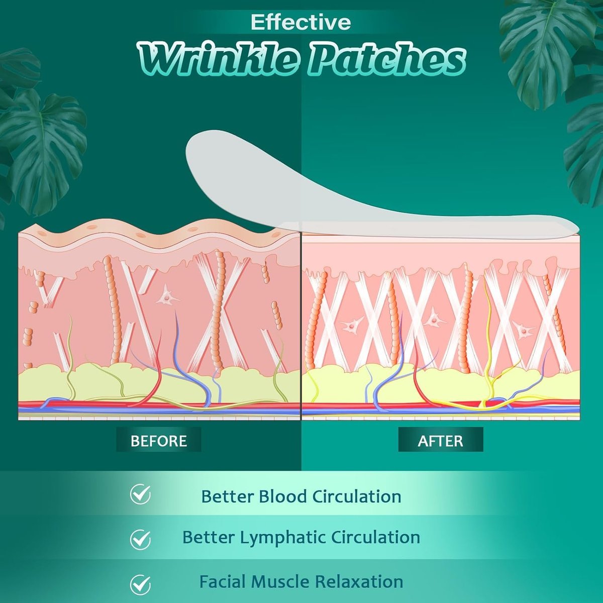 Rinycwa 2 Pcs Chest Wrinkle Patches - Reusable Silicone Décolletage Pads for Side Sleeping, Anti Chest Wrinkles, Overnight Cleavage Smoothing Patches for Neck and Chest Care - görsel 8