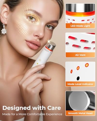 PakWizz Depuffing Wand with Cold and Heat – Eye and Face Depuffer for Puffiness and Dark Circles, Heated Eye Wand and Ice Roller for Face, Portable Facial Massager for Skincare at Home and Travel Avelisse