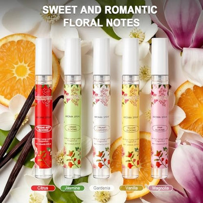 ZKONLY Perfume for Women - 5 Pack Travel Size Fragrance Set, Long Lasting Floral Perfume Spray, Mini Perfume Samples Set for Hair & Body