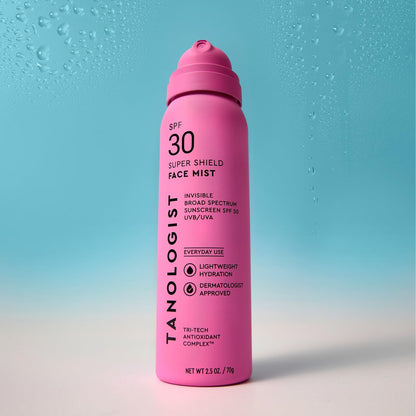 Tanologist SPF 50 Super Shield Face Mist – Broad Spectrum Sunscreen Mist for Face, 2.5 fl oz Avelisse