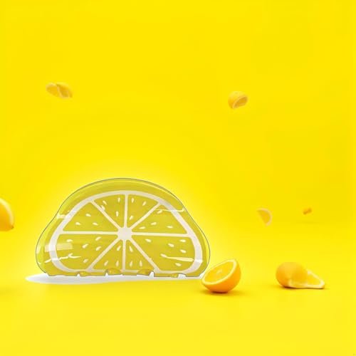2-Pack Orange Lemon-Shaped Non-Slip Hair Claws - Medium 3" Cute Fruit Print Hair Clips for Women & Girls - görsel 10
