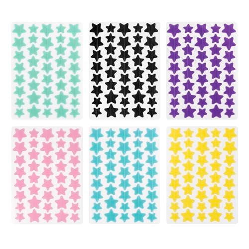 Shivrise Star Pimple Patches - 240 Counts, Star Shape Hydrocolloid Acne Patches for Face, Cover Blemishes & Zits, 3 Sizes & 6 Colors - görsel 11