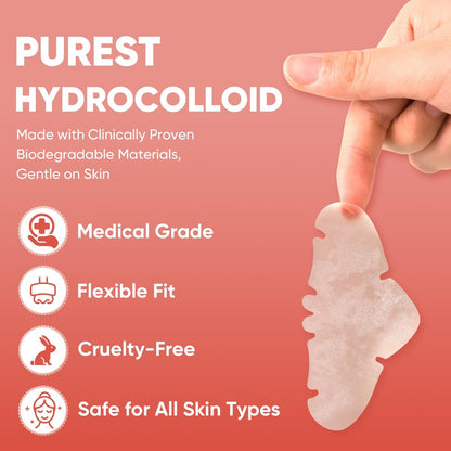 Kindshine 30 Pcs Nose Pimple Patches, Medical-Grade Hydrocolloid Pore Strips with Salicylic Acid, Centella Asiatica & Tea Tree Oil for Oil Control & Pore Refining - Overnight Nose Strips
