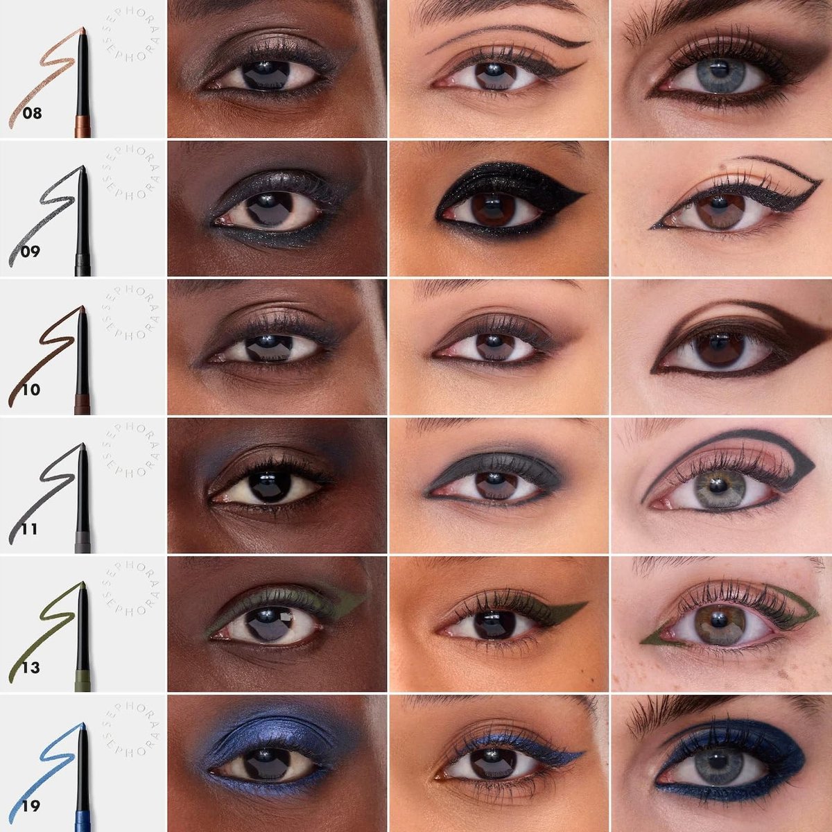 SEPHORA Collection Waterproof 12H Retractable Eyeliner - 10 Matte Brown Avelisse