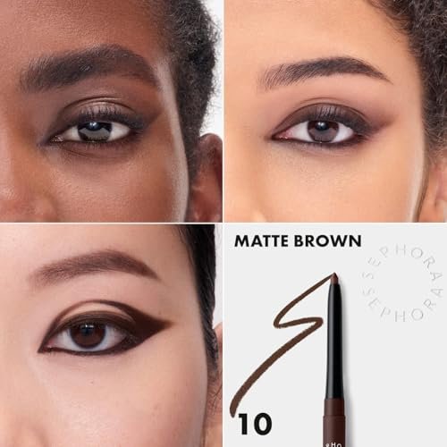 SEPHORA Collection Waterproof 12H Retractable Eyeliner - 10 Matte Brown Avelisse