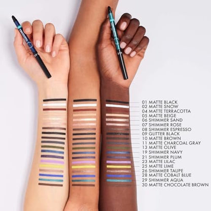 SEPHORA Collection Waterproof 12H Retractable Eyeliner - 10 Matte Brown Avelisse