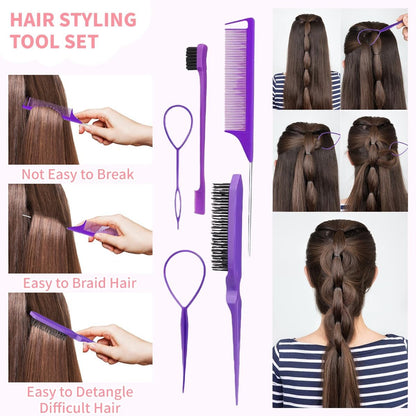 2076-Piece Hair Accessories Set for Girls: Ponytail Holders, Toddler Hair Ties, Mini Hair Clips & Rubber Bands