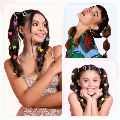 2076-Piece Hair Accessories Set for Girls: Ponytail Holders, Toddler Hair Ties, Mini Hair Clips & Rubber Bands