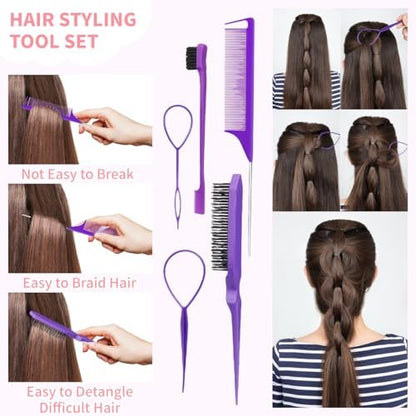 2076-Piece Hair Accessories Set for Girls: Ponytail Holders, Toddler Hair Ties, Mini Hair Clips & Rubber Bands
