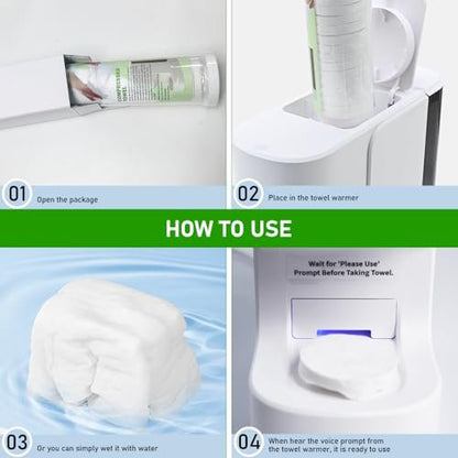 LiveFull Towel Refills for Hot Face Towel Heater Machine – 180 Disposable Compressed Face Towels (9 Buckets, 20 Per Bucket) Avelisse