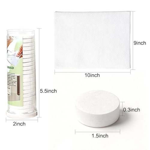 LiveFull Towel Refills for Hot Face Towel Heater Machine – 180 Disposable Compressed Face Towels (9 Buckets, 20 Per Bucket) Avelisse