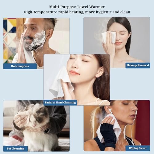 LiveFull Towel Refills for Hot Face Towel Heater Machine – 180 Disposable Compressed Face Towels (9 Buckets, 20 Per Bucket) Avelisse