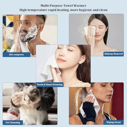 LiveFull Towel Refills for Hot Face Towel Heater Machine – 180 Disposable Compressed Face Towels (9 Buckets, 20 Per Bucket) Avelisse