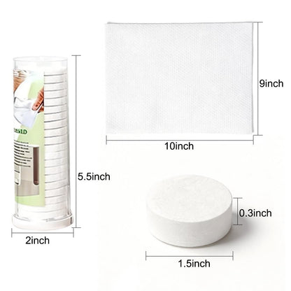 LiveFull Towel Refills for Hot Face Towel Heater Machine – 180 Disposable Compressed Face Towels (9 Buckets, 20 Per Bucket) Avelisse
