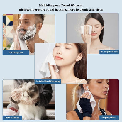 LiveFull Towel Refills for Hot Face Towel Heater Machine – 180 Disposable Compressed Face Towels (9 Buckets, 20 Per Bucket) Avelisse