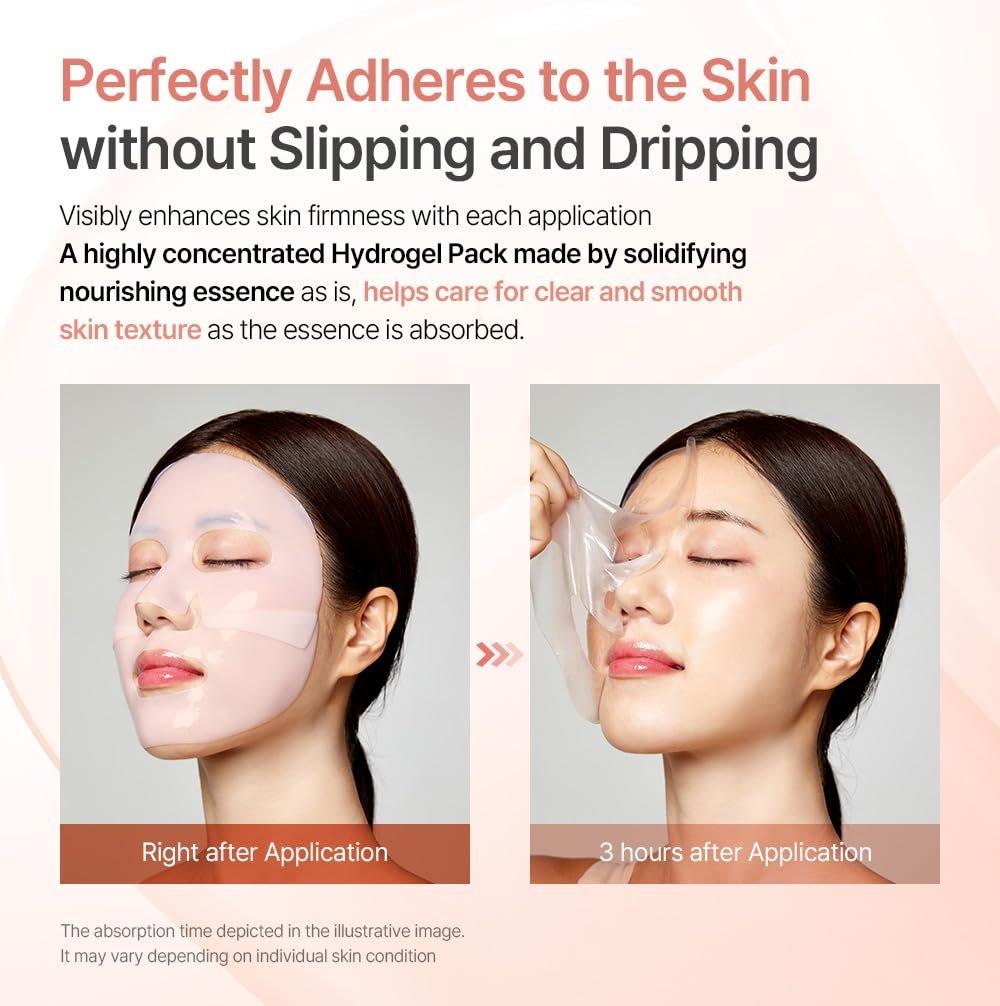 mixsoon PDRN Collagen Hydrogel Face Mask - Deeply Hydrating & Firming Mask, 5 Pack for Elasticity & Glass Skin Avelisse