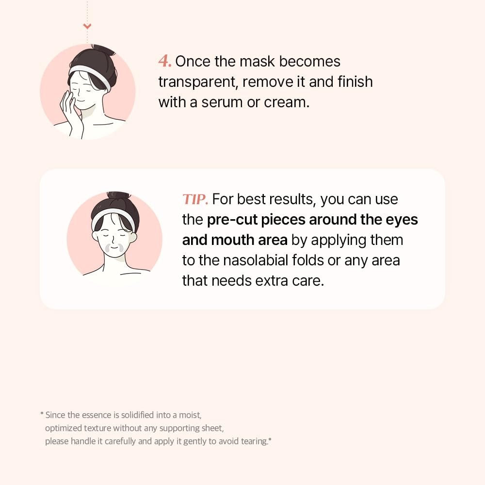 mixsoon PDRN Collagen Hydrogel Face Mask - Deeply Hydrating & Firming Mask, 5 Pack for Elasticity & Glass Skin Avelisse
