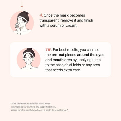 mixsoon PDRN Collagen Hydrogel Face Mask - Deeply Hydrating & Firming Mask, 5 Pack for Elasticity & Glass Skin Avelisse