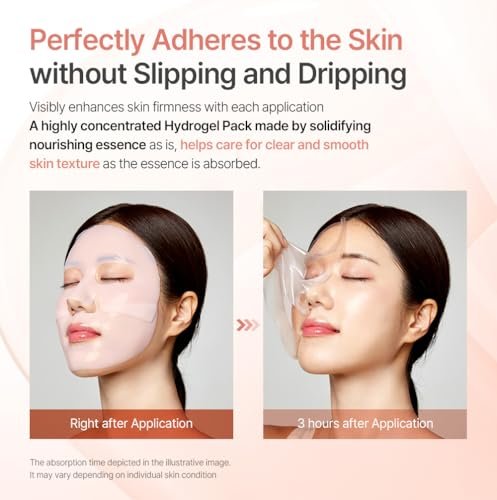 mixsoon PDRN Collagen Hydrogel Face Mask - Deeply Hydrating & Firming Mask, 5 Pack for Elasticity & Glass Skin Avelisse