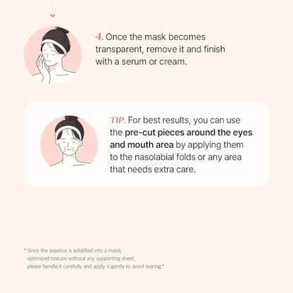 mixsoon PDRN Collagen Hydrogel Face Mask - Deeply Hydrating & Firming Mask, 5 Pack for Elasticity & Glass Skin Avelisse