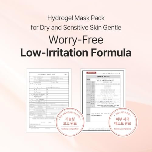 mixsoon PDRN Collagen Hydrogel Face Mask - Deeply Hydrating & Firming Mask, 5 Pack for Elasticity & Glass Skin Avelisse