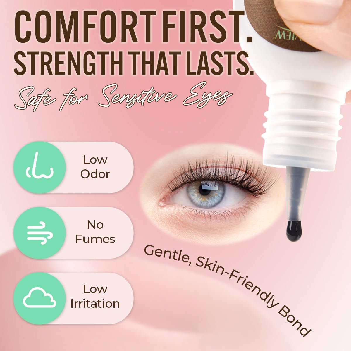 LASHVIEW Cluster Lash Glue & Remover Kit – Super Strong Hold 4+ Weeks, Waterproof, Easy DIY Removal Avelisse