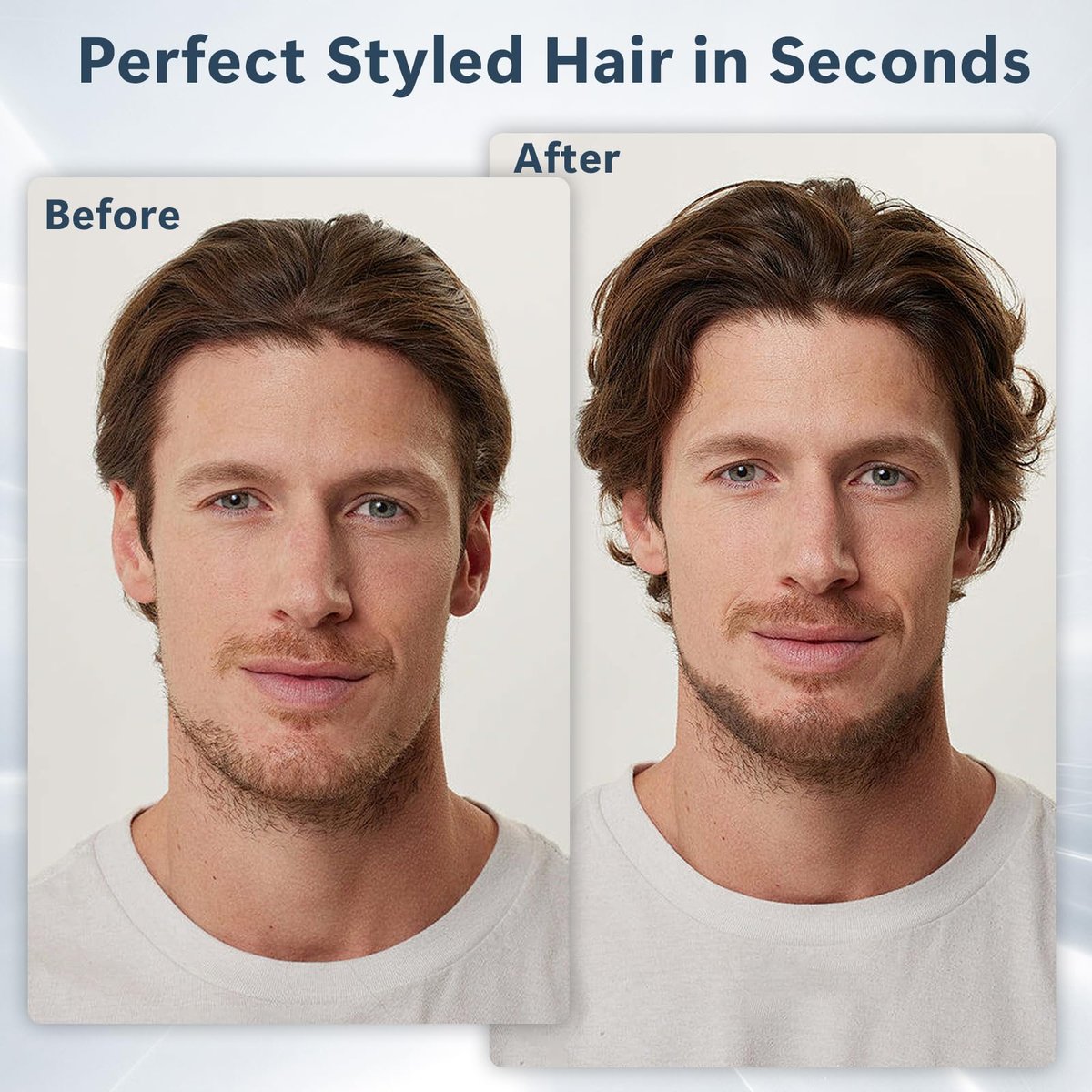 Texture Comb 2 Pack, Volumizing Fluffy Hair Styling Comb for Men and Women, ABS Plastic Tooth Comb for Volume and Texture (Black + Gray) Avelisse