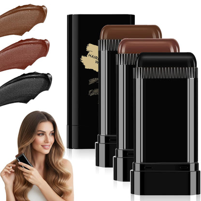 3-Pack Hair Color Stick: 2-in-1 Comb & Dye for Gray Hair Coverage – Dark Brown, Black, Coffee Brown – Waterproof & Sweat-Proof Avelisse