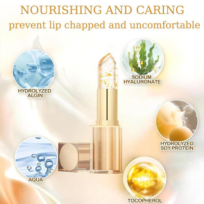 Color Changing Lipstick, Gold Crystal pH Lip Gloss – 24HR Transferproof & Moisturizing, Long-Lasting Glossy Finish, 2 Count Avelisse
